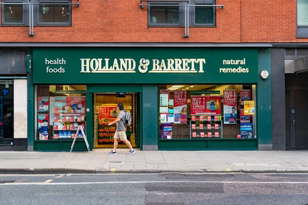 Londres Inglaterra Julio 2020 Holland Barrett Tienda Alimentos Saludables Holborn — Foto de Stock
