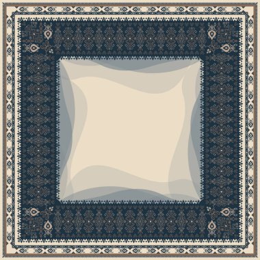 Kare Eşarp Etnik Sumba ve Geleneksel Desen