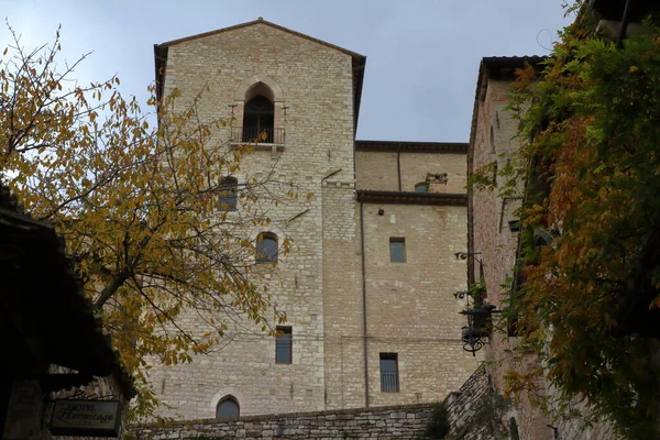 Assisi Itálie 2019 Ulice Středověké Vesnice Assisi — Stock fotografie