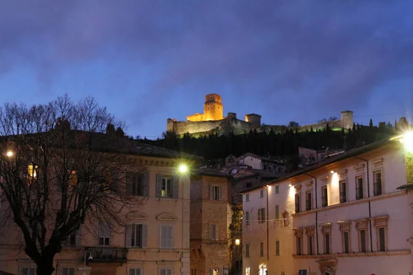 Assisi Italy 2019 Вулиці Середньовічного Села Ассізі — стокове фото