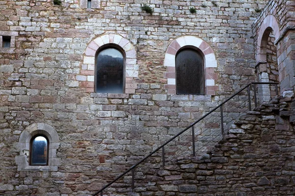 Assisi Italië 2019 Buitenkant Interieur Van Middeleeuwse Burcht — Stockfoto