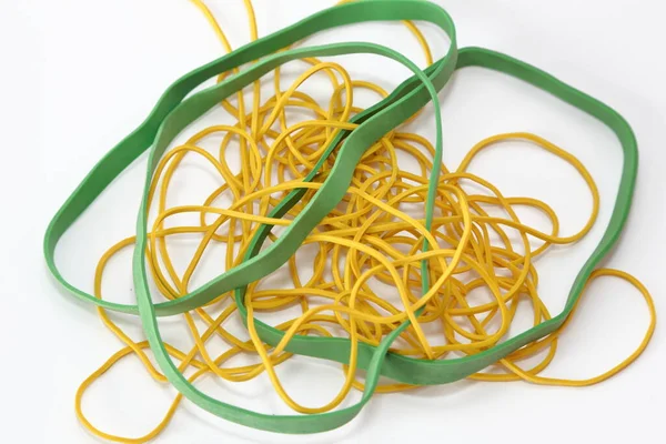 Office Elastic Different Lengths Colours — Stock Photo, Image