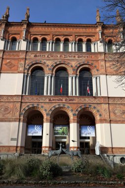 Milano sokaklarının manzarası