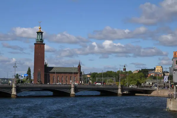瑞典斯德哥尔摩 2019年8月7日 斯德哥尔摩Gamla Stan的政府宫殿 — 图库照片