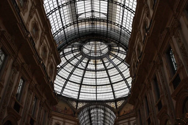 Milan Itálie 2018 Vittorio Emanuele Shopping Gallery — Stock fotografie