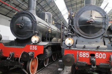 Milan, İtalya, 12 / 24 / 2018: Leonardo da Vincis Bilim ve Teknoloji Müzesi Milan 'da