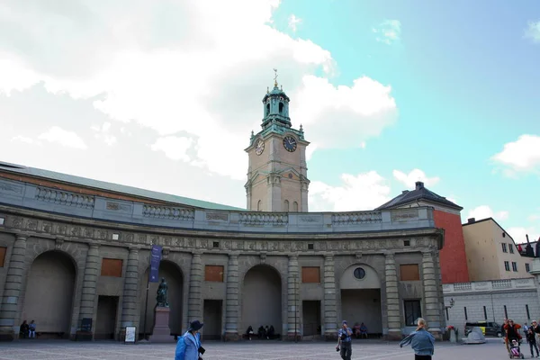 Stockholm Švédsko 2019 Vládní Paláce Gamla Stana Stockholm — Stock fotografie