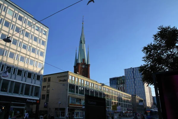 Stockholm Sverige 2019 Stockholms Stadsgator — Stockfoto