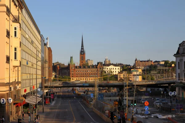 Stockholm Sverige 2019 Stockholms Stadsgator — Stockfoto