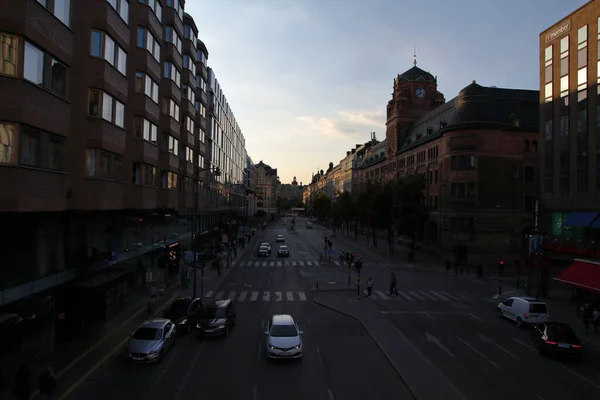 Stockholm Sverige 2019 Stockholms Stadsgator — Stockfoto