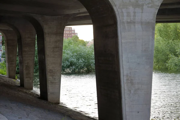 Stockholm, İsveç - 07 / 08 / 2019: Stockholm şehir sokakları 