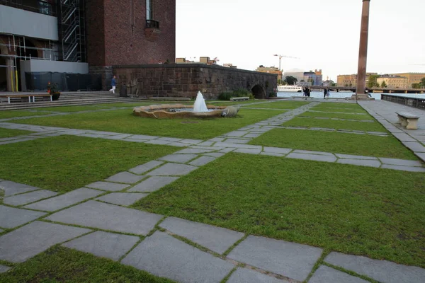 Stockholm Zweden 2019 Buiten Het Stadhuis Van Stockholm — Stockfoto