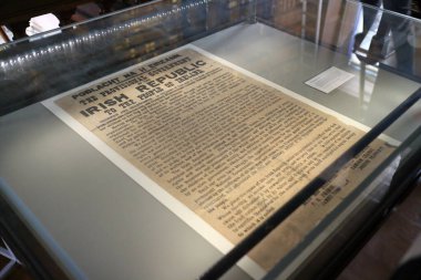 Dublin, İrlanda - 06 / 27 / 2016: Dublin 'deki Trinity College kompleksi