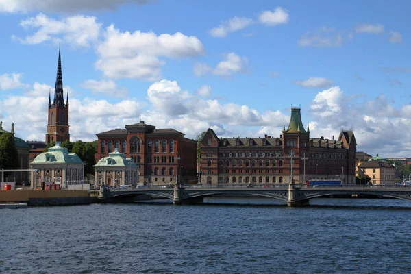 Stockholm Zweden 2019 Buiten Het Stadhuis Van Stockholm — Stockfoto