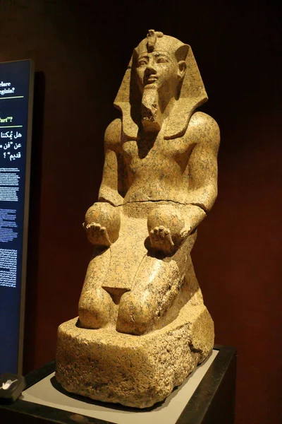 Turín 2018 Výstava Mumií Artefaktů Egyptských Nálezů Egyptském Muzeu Turíně — Stock fotografie