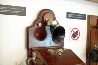 Budapeşte, Macaristan - 10 / 07 / 2020: Budapeşte Posta Müzesinin İçi 