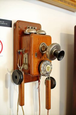 Budapeşte, Macaristan - 10 / 07 / 2020: Budapeşte Posta Müzesinin İçi 