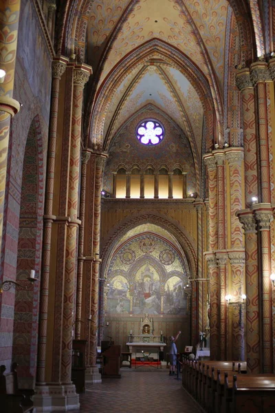 Budapest Hungaria 2020 Interior Gereja Matthias Yang Terbudaptasi — Stok Foto