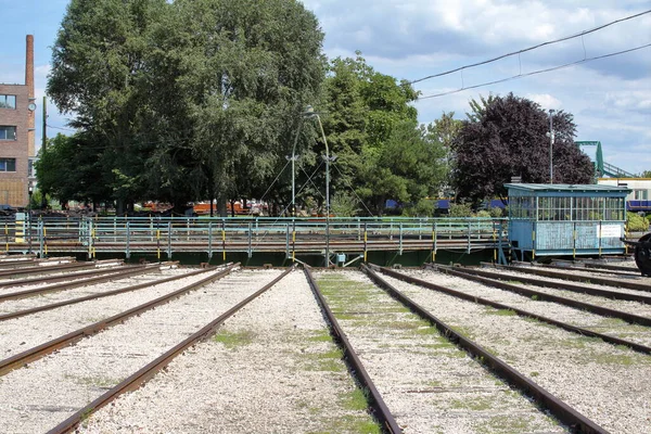 Budapeszt Węgry 2020 Stare Pociągi Zdeponowane Budapesztańskim Muzeum Pociągów — Zdjęcie stockowe
