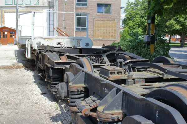 Budapest Hungría 2020 Viejos Trenes Depositados Museo Del Tren Budapest —  Fotos de Stock