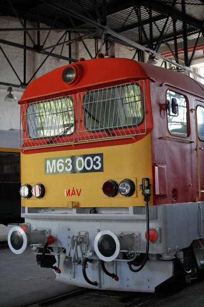 Budapeste Hungria 2020 Trens Antigos Depositados Museu Trem Budapeste — Fotografia de Stock
