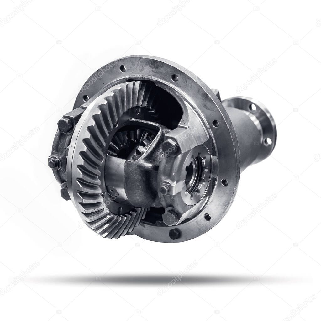 Car differential  on isolated white background.