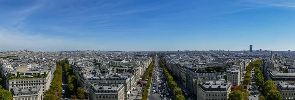 Vista Aérea Dos Champs Elyses Paris — Fotografia de Stock