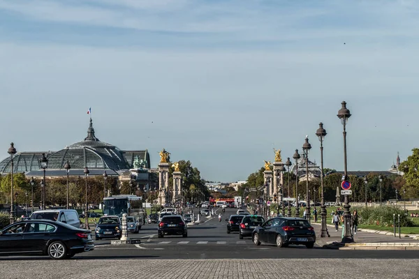 Paryż Francja 2018 Most Aleksandr Wielki Pałac Paryżu — Zdjęcie stockowe
