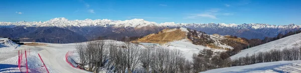 Wide Angle View Italian Swiss Alps Mottarone — Stock Photo, Image