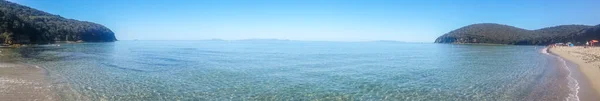 Ultra Wide View Cala Violina Beach Tuscany — Stock Photo, Image