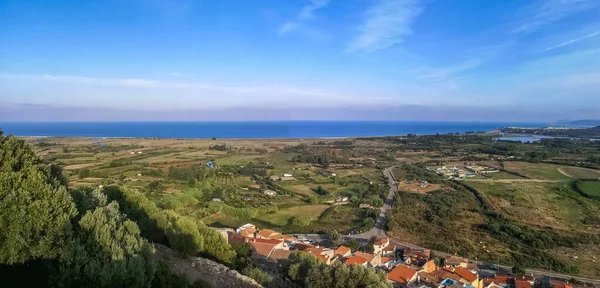 Ultra Bred Panorama Över Kustlinjen Posada Och Siniscola Sardinien — Stockfoto