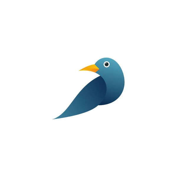 Renkli Kuş Soyut Logo Tasarım Vektör Şablonu Uçan Güvercin Logotype — Stok Vektör