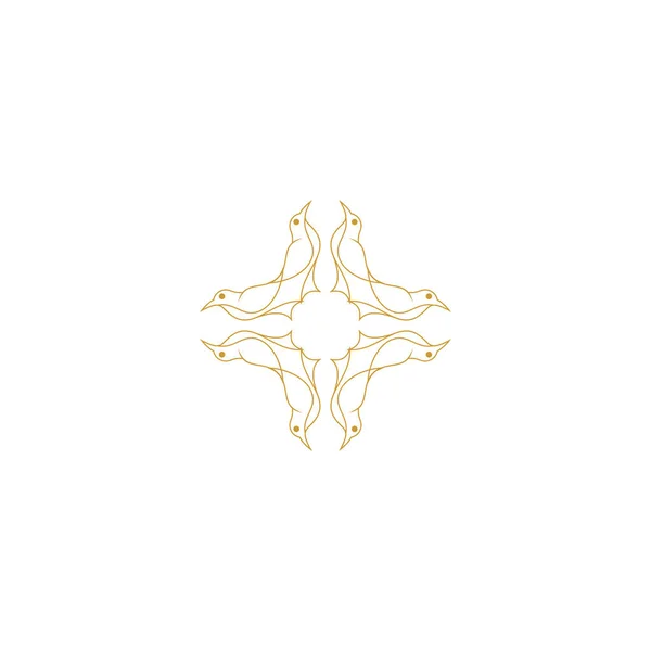 Conjunto Vectorial Plantillas Diseño Logotipos Símbolos Abstractos Estilo Árabe Ornamental — Foto de Stock