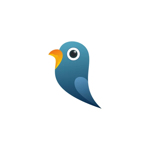 Renkli Kuş Soyut Logo Tasarım Vektör Şablonu Uçan Güvercin Logotype — Stok Vektör