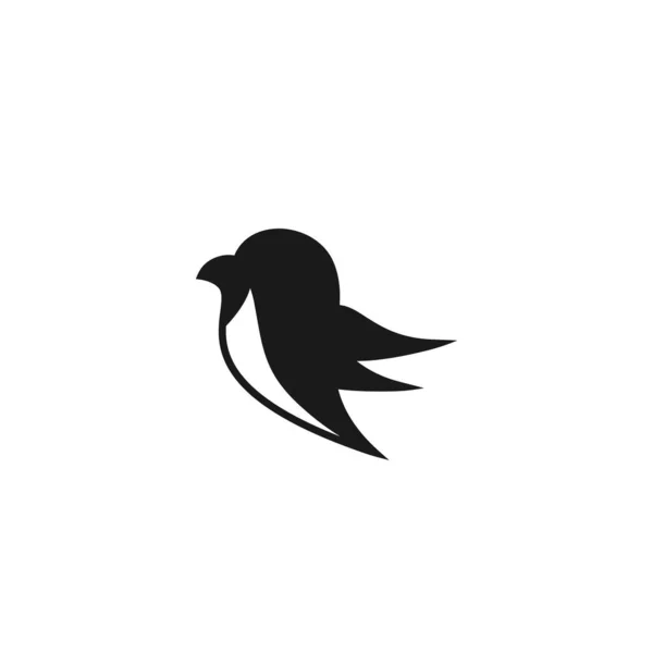 Kleurrijke Vogel Abstract Logo Ontwerp Vector Template Vliegende Duif Logotype — Stockvector