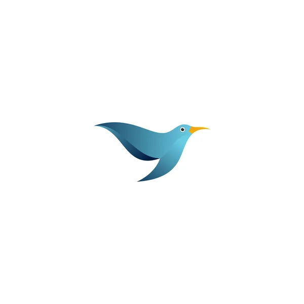 Цветной Дизайн Логотипа Птицы Векторный Шаблон Иконка Логотипа Flying Dove — стоковый вектор