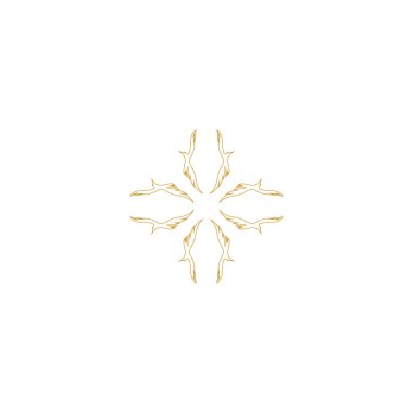 Logo dizayn şablonları - süs Arap tarzında soyut semboller - lüks ürünler, oteller, butikler, mücevherler, doğulu kozmetikler, restoranlar, dükkanlar ve mağazalar için amblemler