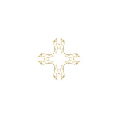 Logo dizayn şablonları - süs Arap tarzında soyut semboller - lüks ürünler, oteller, butikler, mücevherler, doğulu kozmetikler, restoranlar, dükkanlar ve mağazalar için amblemler