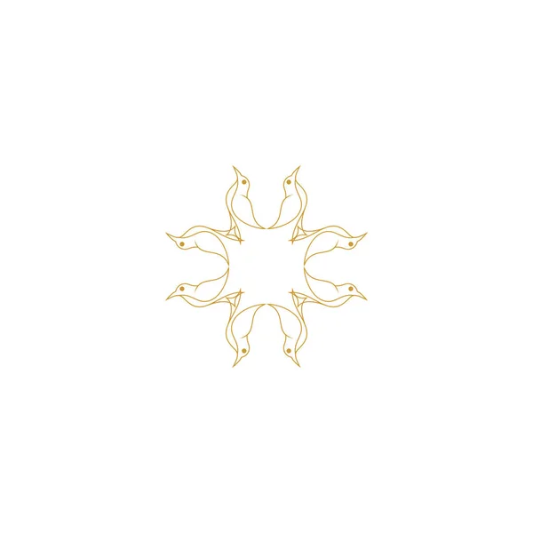 Векторный Набор Шаблонов Дизайна Логотипа Абстрактные Символы Декоративном Арабском Стиле — стоковый вектор