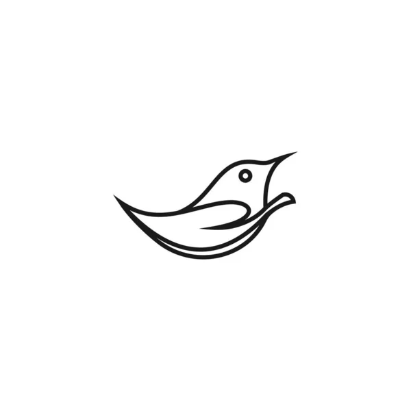 Шаблон Векторной Иконки Птичьего Логотипа — стоковый вектор