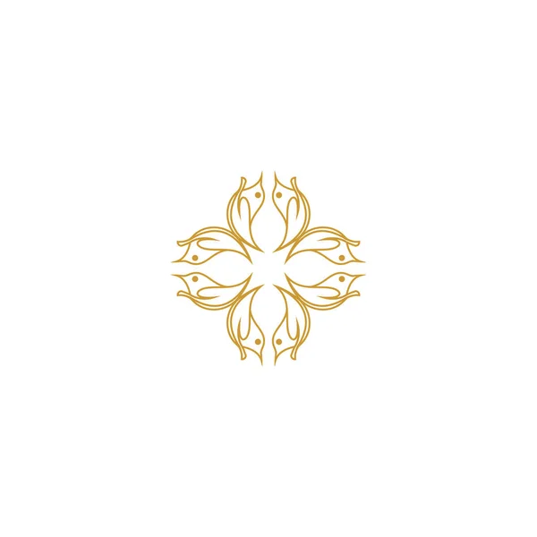 Set Vettoriale Modelli Logo Simboli Astratti Stile Arabico Ornamentale Emblemi — Vettoriale Stock