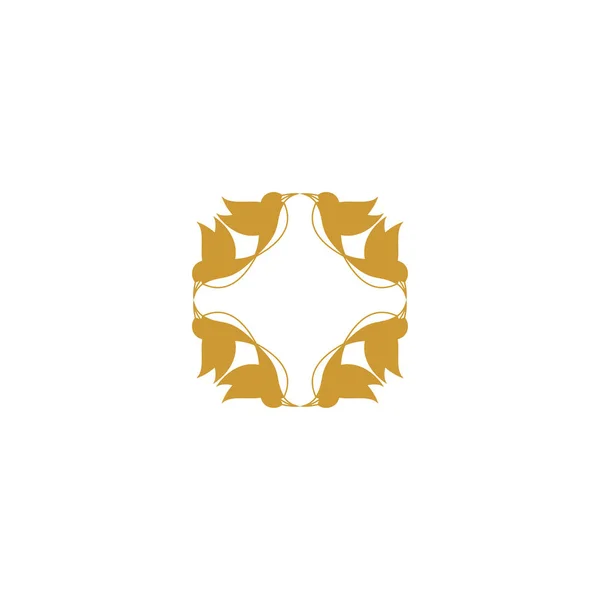 Vector Set Logo Design Templates Abstract Symbols Ornamental Arabic Style — Stock Vector