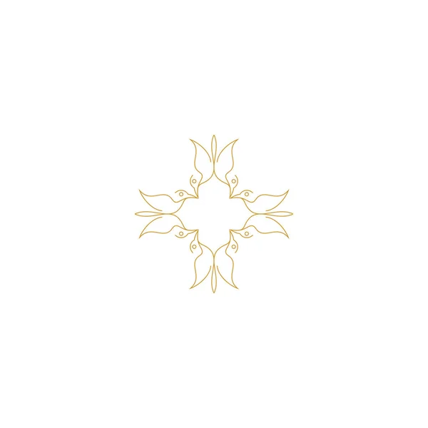 Vector Set Logo Design Templates Abstract Symbols Decorative Arabic Style — Διανυσματικό Αρχείο