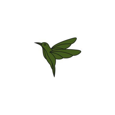 Renkli Kuş Soyut Logo tasarım vektör şablonu. Uçan Güvercin Logotype konsept simgesi.