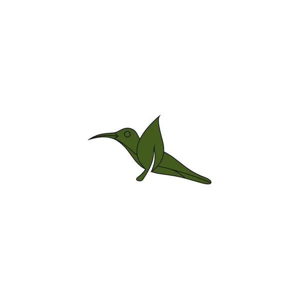 Pássaro Colorido Abstract Logo Design Vector Template Ícone Conceito Logotipo — Vetor de Stock