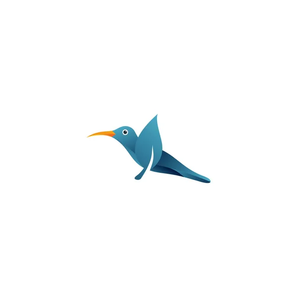 Bunte Vogel Abstraktes Logo Design Vektor Vorlage Fliegende Taube Logotyp — Stockvektor