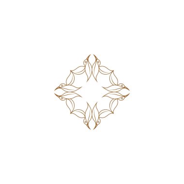 Vektör logosu tasarım şablonu - süs Arap tarzında soyut sembol - lüks ürünler, oteller, butikler, mücevherler, doğu kozmetik ürünleri, restoranlar, dükkanlar ve mağazalar için amblem