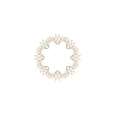Vektör logosu tasarım şablonu - süs Arap tarzında soyut sembol - lüks ürünler, oteller, butikler, mücevherler, doğu kozmetik ürünleri, restoranlar, dükkanlar ve mağazalar için amblem