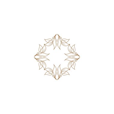 Vektör logosu tasarım şablonu - süs Arap tarzında soyut sembol - lüks ürünler, oteller, butikler, mücevherler, doğu kozmetik ürünleri, restoranlar, dükkanlar ve mağazalar için amblem