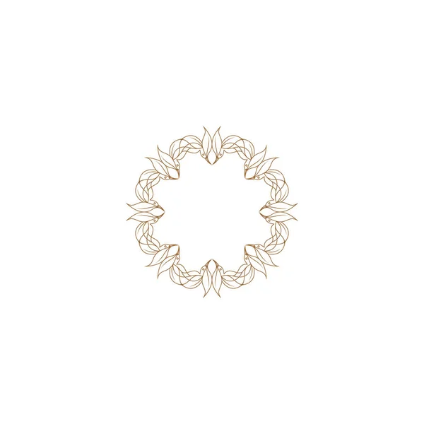 Шаблон Векторного Логотипа Абстрактный Символ Декоративном Арабском Стиле Эмблема Роскошных — стоковый вектор